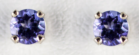 4mm Tanzanite Earrings