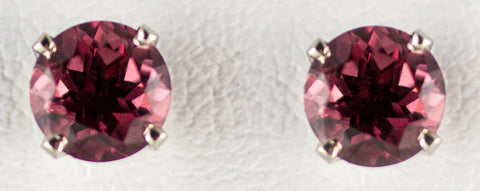 6mm Rhodolite Earrings